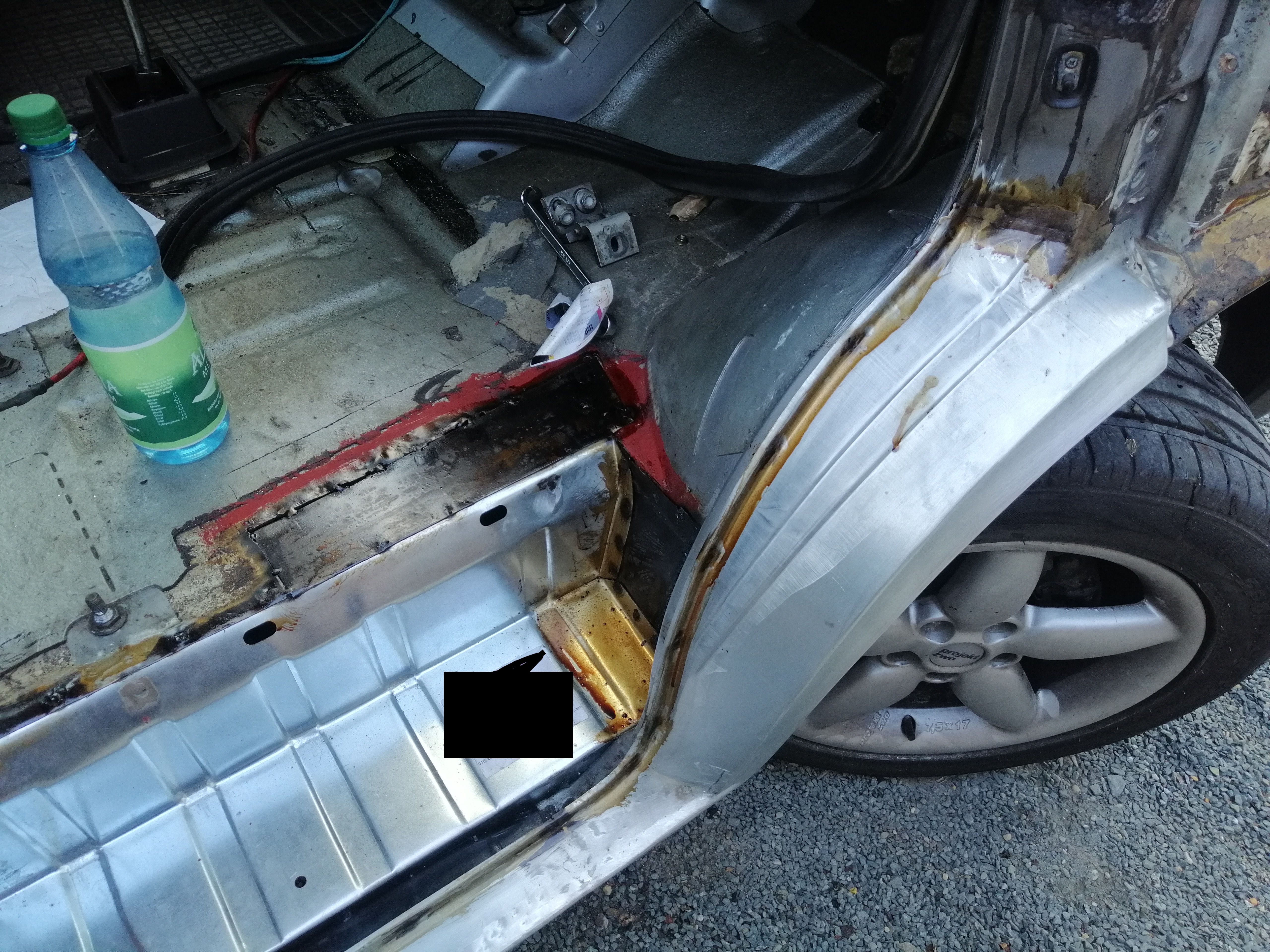 Reparaturblech Radlauf Außenschweller Kotflügel vorne rechts kein Originalteil -passend für VW T4-