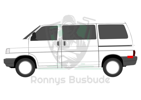 VW T4 Klimablech hinten links - Nachbau