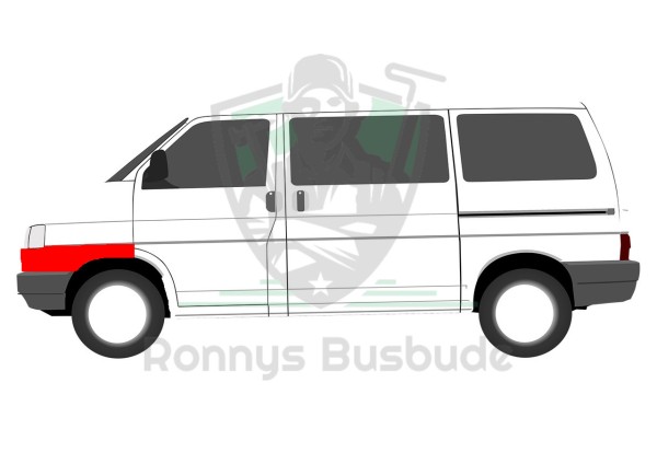 VW T4 Nachbau Komposterblech Fahrerseite