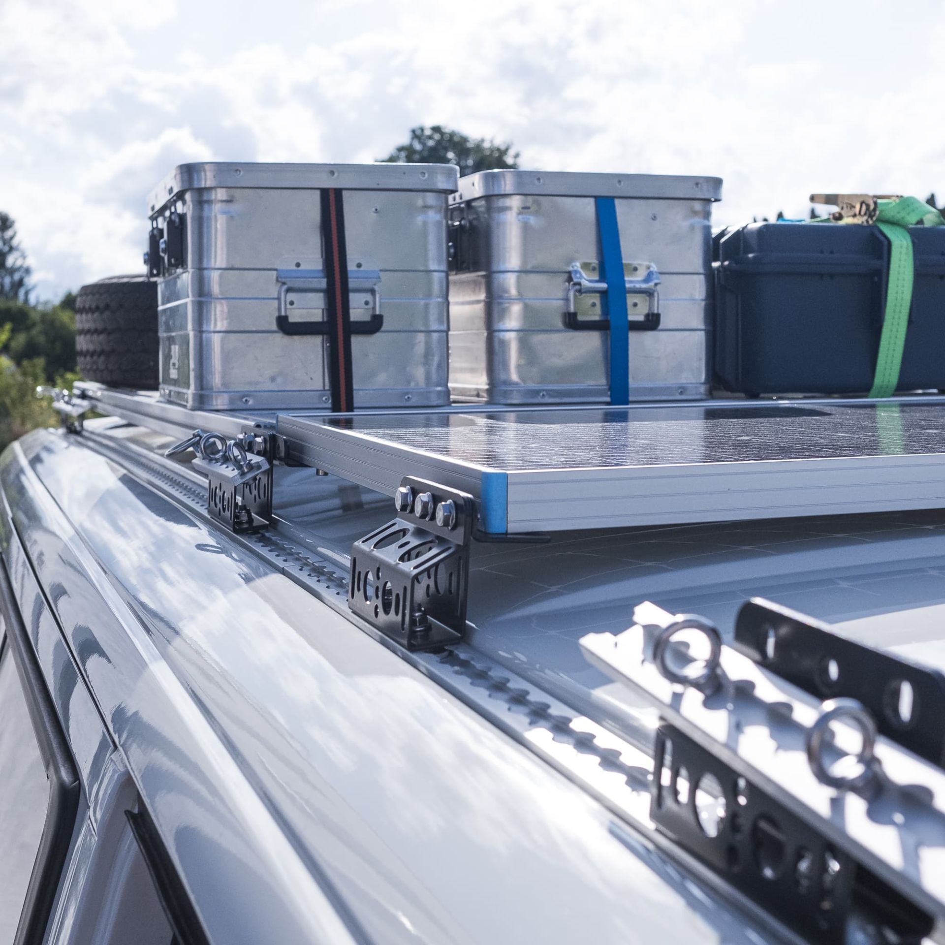 Dachgepäckträger Befestigungssystem Offroadgrip im Set 4 Stück kein Originalteil - passend für VW T4