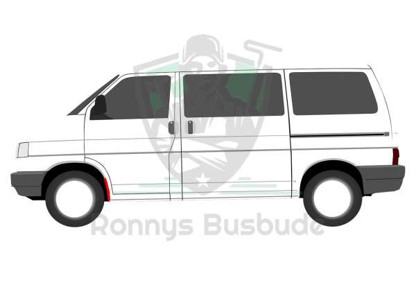 VW T4 Schließblech Radhaus Vorderachse - Nachbau