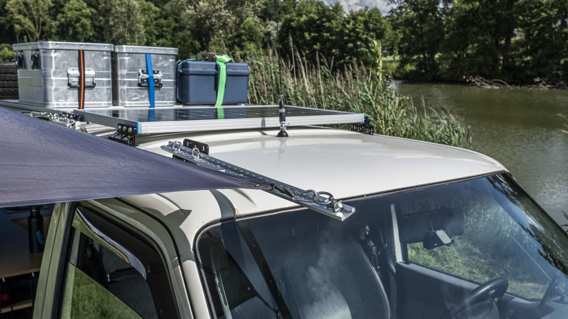 Dachgepäckträger Befestigungssystem Offroadgrip im Set 4 Stück kein Originalteil - passend für VW T4